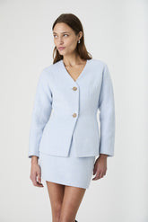 FRENCH CONNECTION TEXTURED BOILED WOOL SLV JACKET